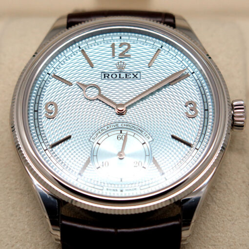 Rolex 52506 Perpetual 1908 Platinum on Brown Alligator - Image 4