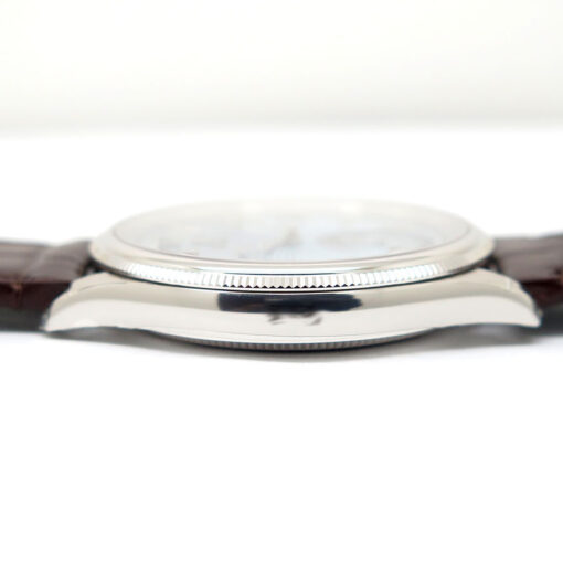 Rolex 52506 Perpetual 1908 Platinum on Brown Alligator - Image 7