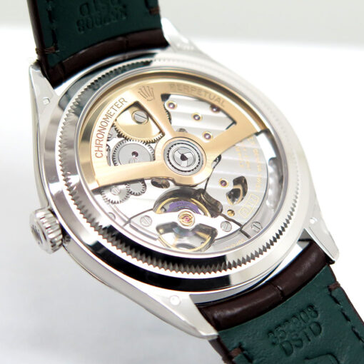 Rolex 52506 Perpetual 1908 Platinum on Brown Alligator - Image 5