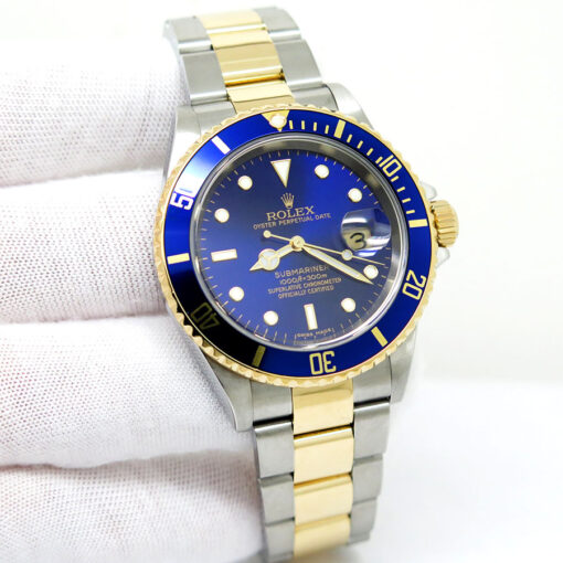 Rolex 16613LB Submariner 18K/SS with Blue Dial