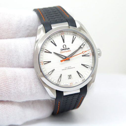 Omega Seamaster Aqua Terra 150m with Silver Dial on Rubber Strap