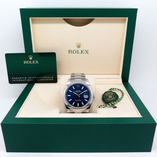 Rolex 126300 Datejust 41 with Blue Stick Dial on Oyster - Image 2