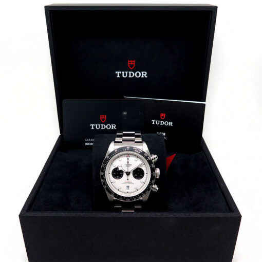 Alternative view of Tudor 79360N Black Bay Chronograph with White Dial