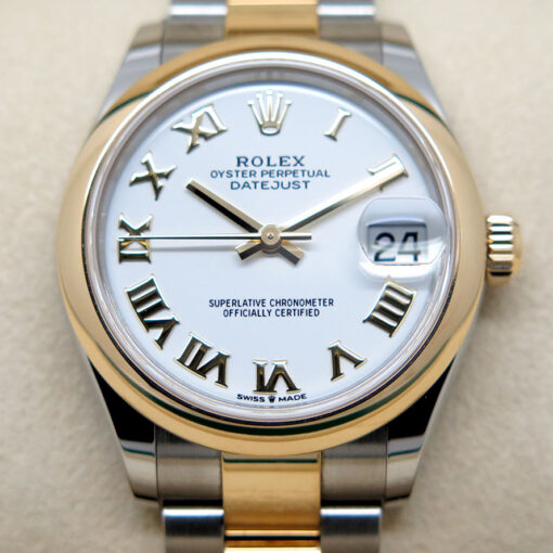 Rolex 278243 Datejust 18K/SS with White Roman Dial on Oyster - Image 3