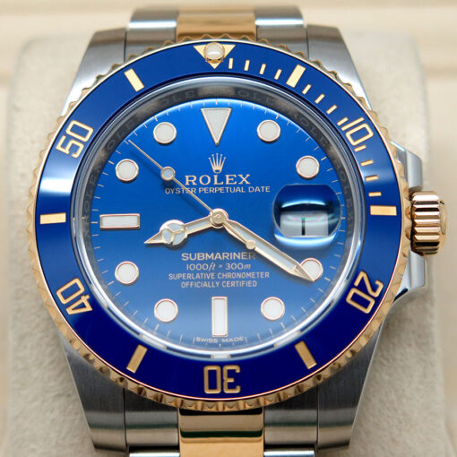 Rolex 116613LB Submariner 18K/SS Blue Dial - Image 3