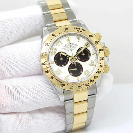 Rolex 116523 Cosmograph Daytona 18K/SS with Ivory Arabic Dial
