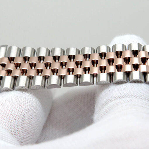 Rolex 126281RBR Datejust 18K/SS with Mother of Pearl Diamond Dial/Bezel on Jubilee - Image 8