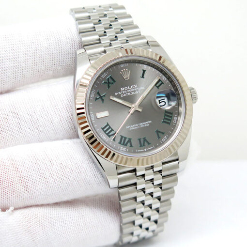 Rolex 126334 Datejust 41 with Slate Roman Dial on Jubilee