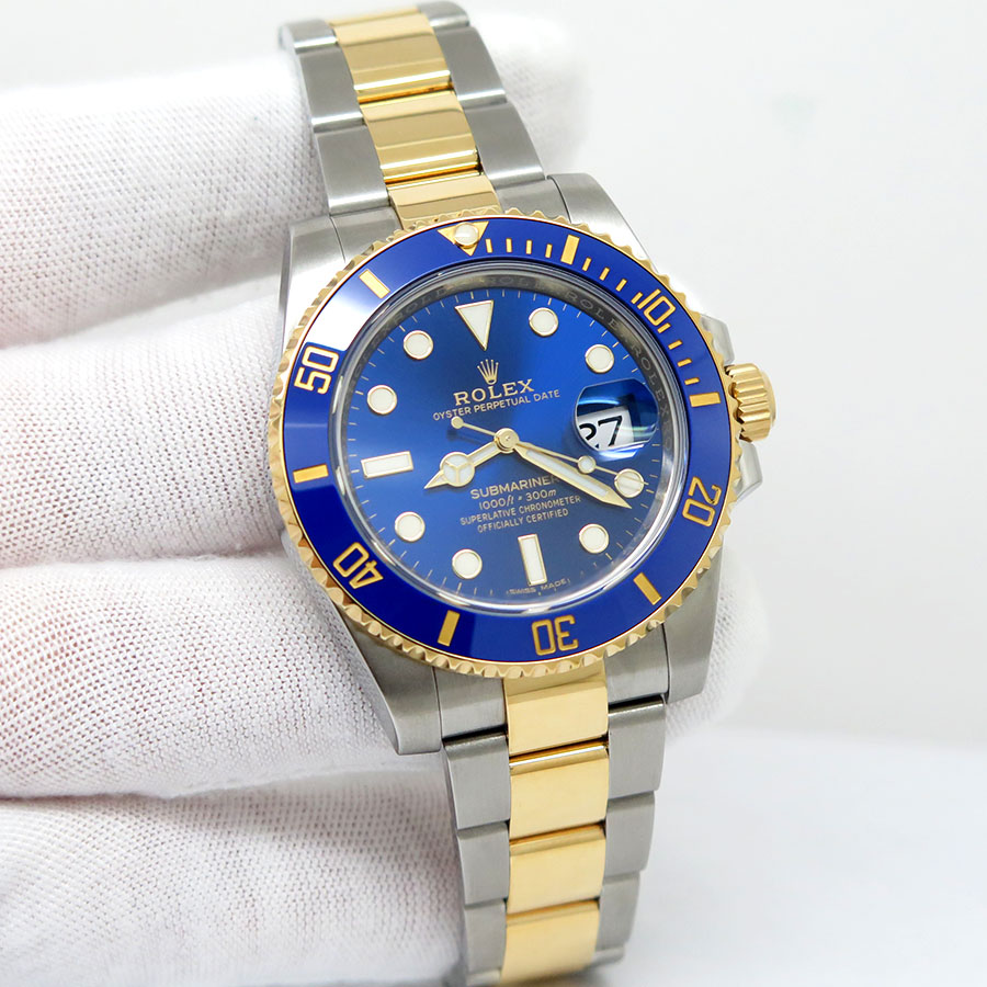 Rolex 116613LB Submariner 18K/SS Blue Dial