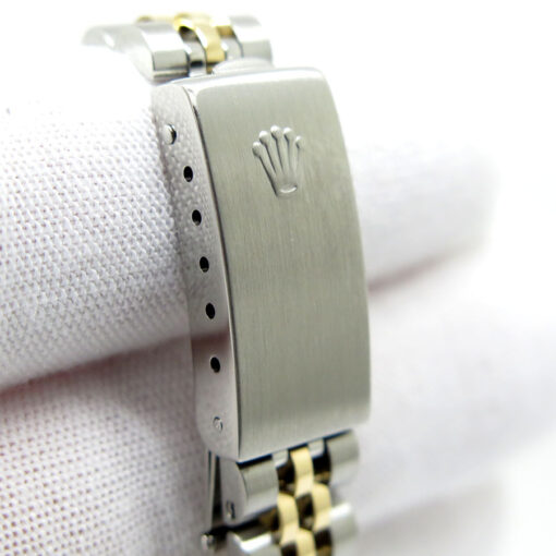 Rolex 69173 Datejust 18K/SS with Champagne Rolex Motif Diamond Dial on Jubilee - Image 12