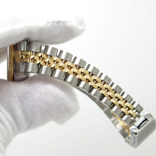 Rolex 69173 Datejust 18K/SS with Champagne Rolex Motif Diamond Dial on Jubilee - Image 14