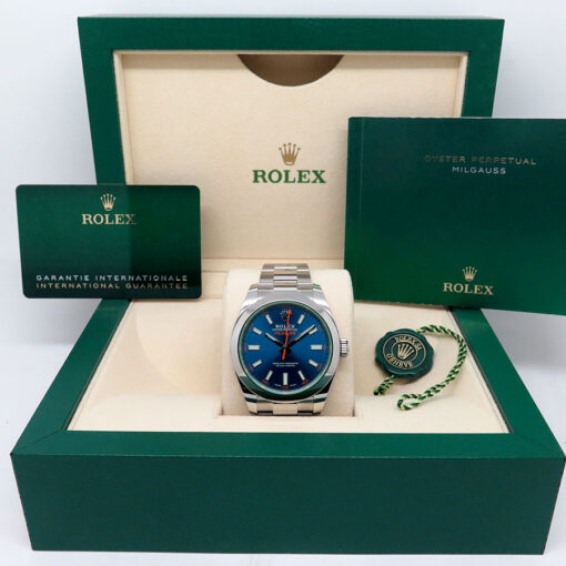Rolex 116400GV Milgauss with Blue Dial (New Old Stock) - Image 2