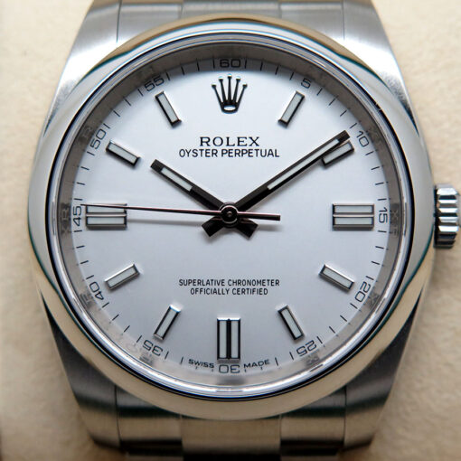 Rolex 116000 Oyster Perpetual with White Dial - Image 3