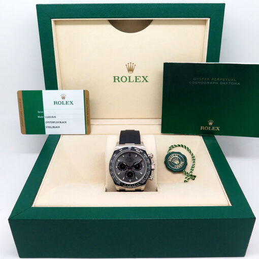 Rolex 116519LN Cosmograph Daytona 18K White Gold with Steel Dial - Image 2