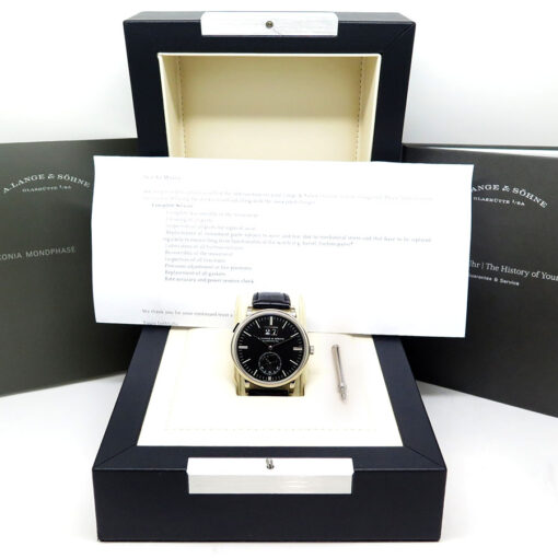Alternative view of A. Lange & Sohne 384.029 Saxonia Moon Phase with Black Dial