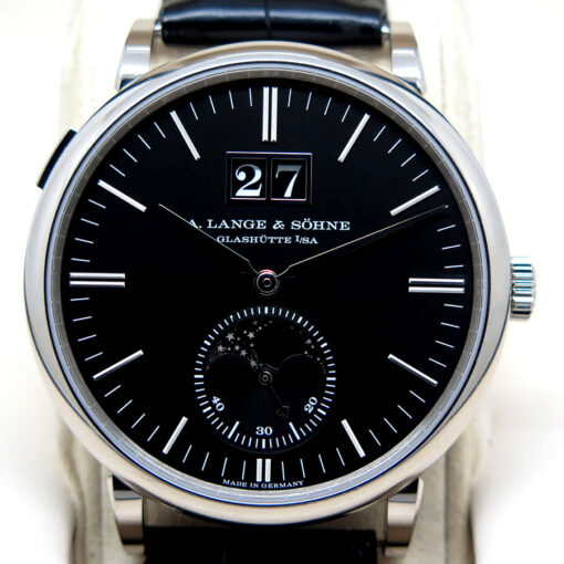 A. Lange & Sohne 384.029 Saxonia Moon Phase with Black Dial - Image 4