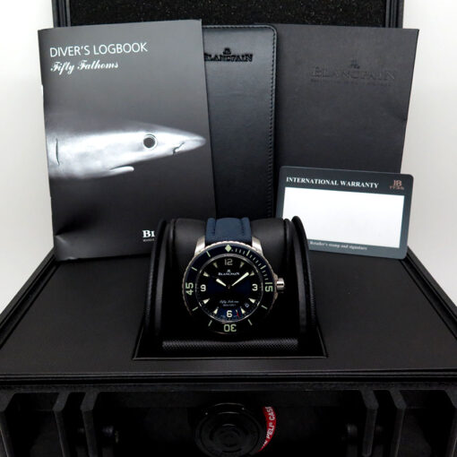 Blancpain Fifty Fathoms Titanium Automatic with Blue Dial - Image 2