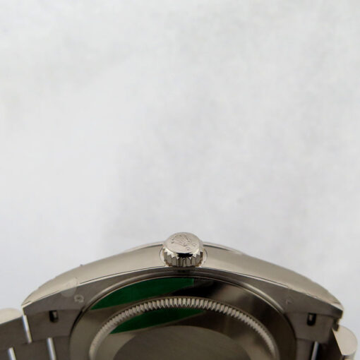 Rolex 228239 Day Date 18K White Gold with Olive Green Roman Dial - Image 4
