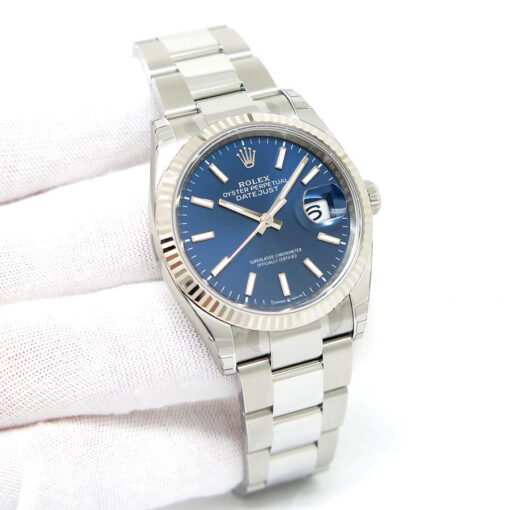 Rolex 126234 Datejust with Blue Stick Dial on Oyster
