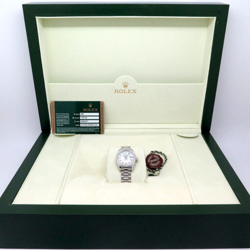 Rolex 179136 Datejust Platinum with Ice Blue Diamond Dial/Bezel on President - Image 2