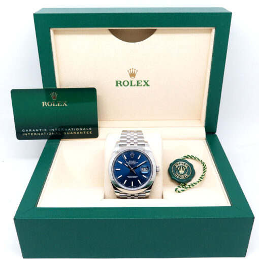 Rolex 126300 Datejust 41 with Blue Stick Dial on Jubilee - Image 2