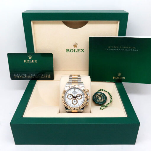 Rolex 126503 Cosmograph Daytona 18K/SS with White Dial - Image 2