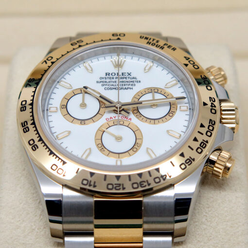 Rolex 126503 Cosmograph Daytona 18K/SS with White Dial - Image 4