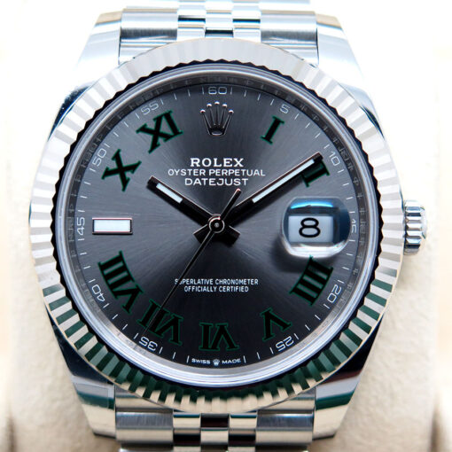 Rolex 126334 Datejust 41 with Slate Roman Dial on Jubilee - Image 3