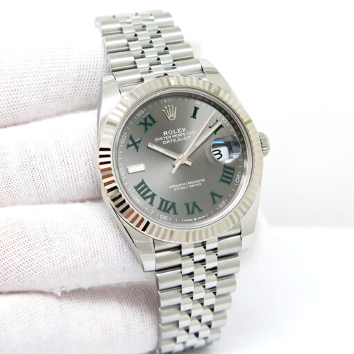 Rolex 126334 Datejust 41 with Slate Roman Dial on Jubilee