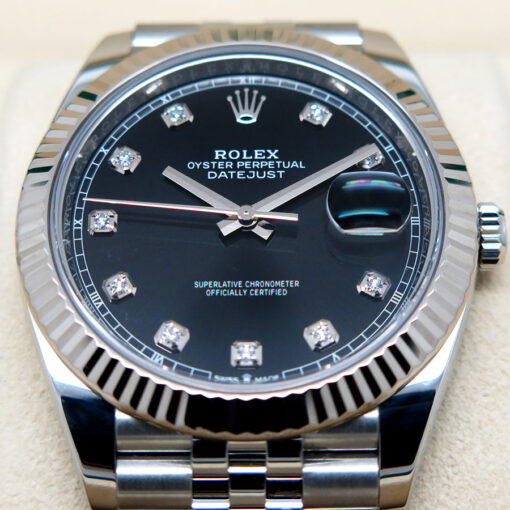 Rolex 126334 Datejust 41 with Black Diamond Dial on Jubilee - Image 3