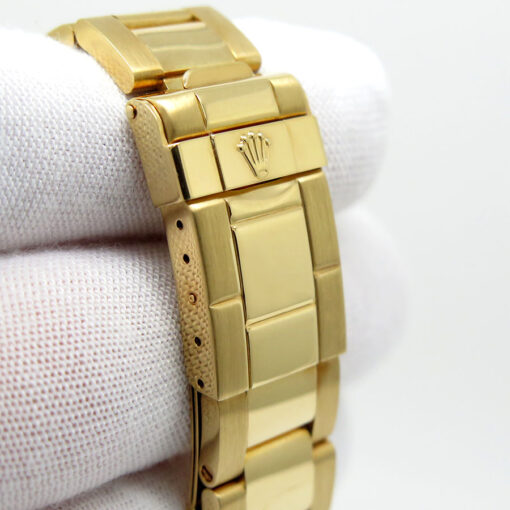 Rolex 16628 Yachtmaster 18K Yellow Gold with Mother of Pearl Ruby Dial - Image 8