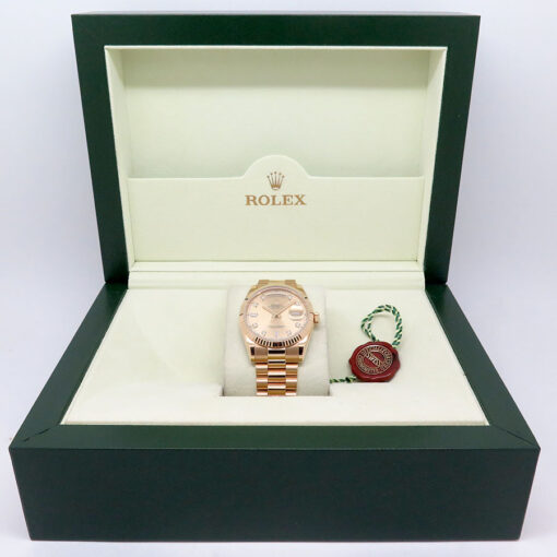 Rolex 118238 Day Date 18K Yellow Gold with Champagne Diamond Dial - Image 2