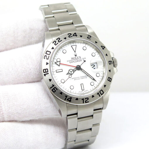 Rolex 16570 Explorer II with White Dial and 3186 Movement