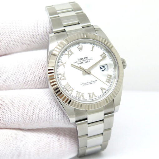 Rolex 126334 Datejust 41 with White Roman Dial on Oyster