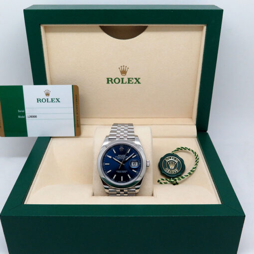 Rolex 126300 Datejust 41 with Blue Stick Dial on Jubilee - Image 2