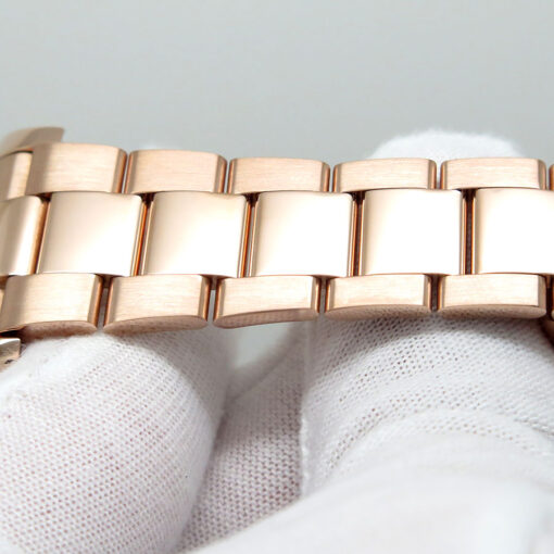 Rolex 326935 Skydweller 18K Rose Gold with Sundust Roman Dial on Oyster - Image 8