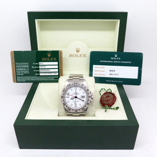 Rolex 16570 Explorer II with White Dial and 3186 Movement - Image 2