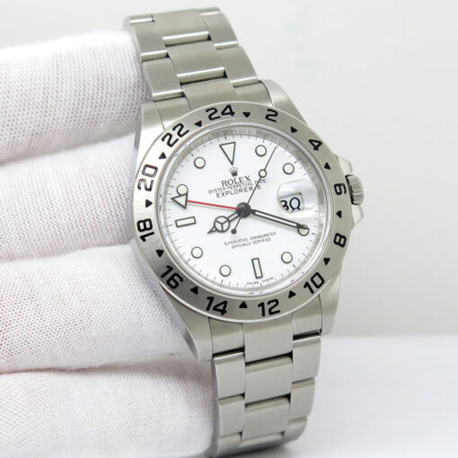 Rolex 16570 Explorer II with White Dial and 3186 Movement
