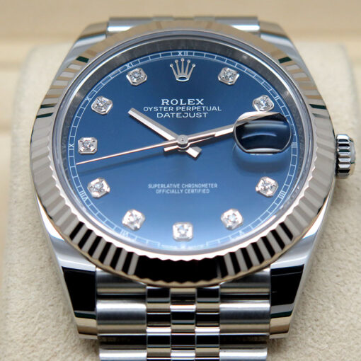 Rolex 126334 Datejust 41 with Blue Diamond Dial on Jubilee - Image 3