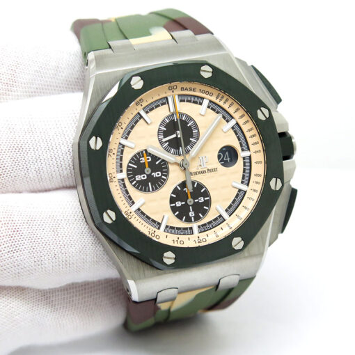Audemars Piguet 26400SO Royal Oak Offshore Camo Chronograph with Beige Dial