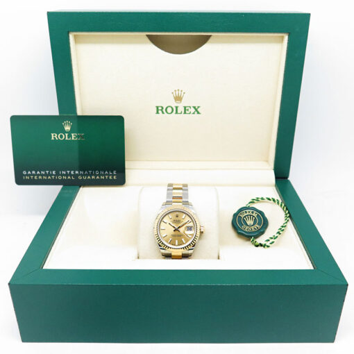 Rolex 279173 Datejust 18K/SS with Champagne Stick Dial on Oyster - Image 2