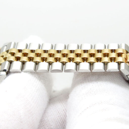 Rolex 279383RBR Datejust 18K/SS with Champagne Roman Dial Diamond Bezel on Jubilee - Image 8