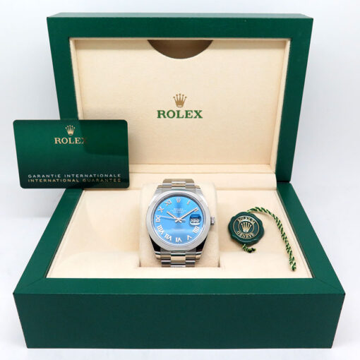 Rolex 126300 Datejust 41 with Blue Azzurro Dial on Oyster - Image 2