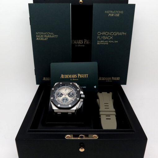Alternative view of Audemars Piguet 26420SO Royal Oak Offshore Chronograph with Smoked Taupe Dial
