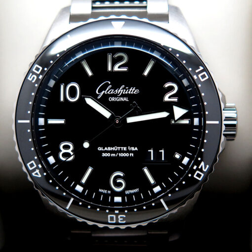 Glashutte SeaQ Panorama Date with Black Dial - Image 4