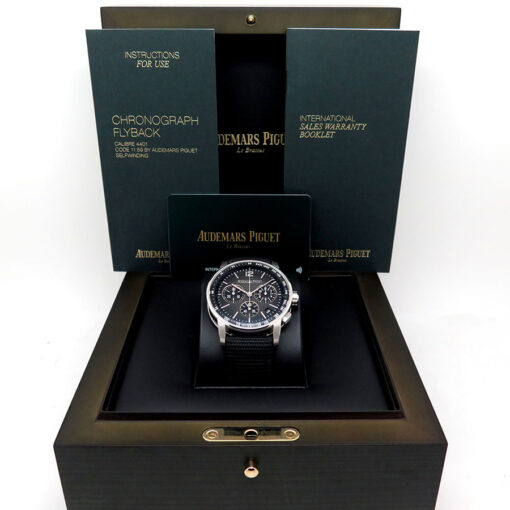Audemars Piguet 26393NB Code 11.59 Chronograph 18K White Gold and Black Ceramic - Image 2