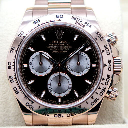 Rolex 126505 Cosmograph Daytona 18K Rose Gold with Black Dial - Image 3
