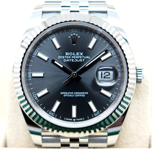 Rolex 126334 Datejust 41 with Slate Stick Dial on Jubilee - Image 3