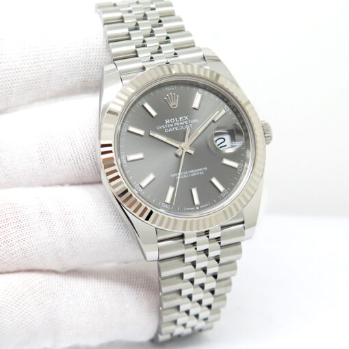 Rolex 126334 Datejust 41 with Slate Stick Dial on Jubilee
