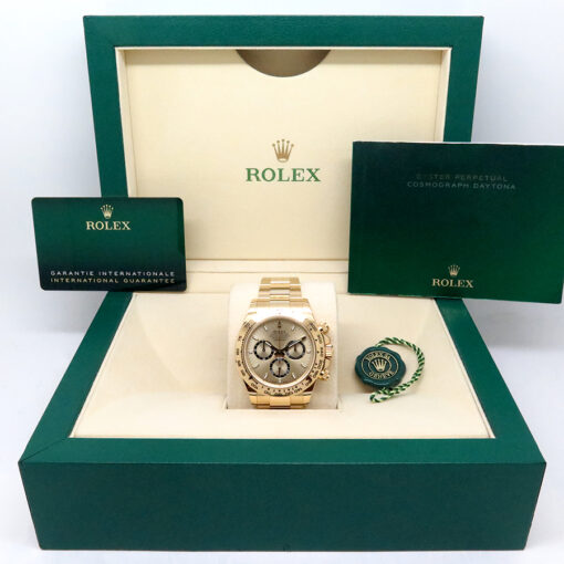 Rolex 126508 Cosmograph Daytona 18K Yellow Gold with Gold Dial & Black Rings - Image 2